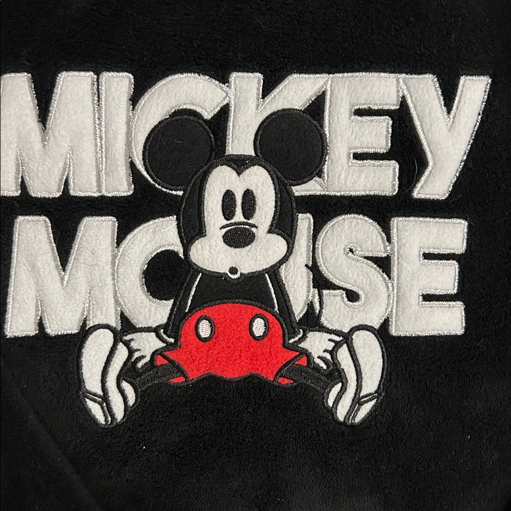 Disney Black Mickey Mouse fuzzy top